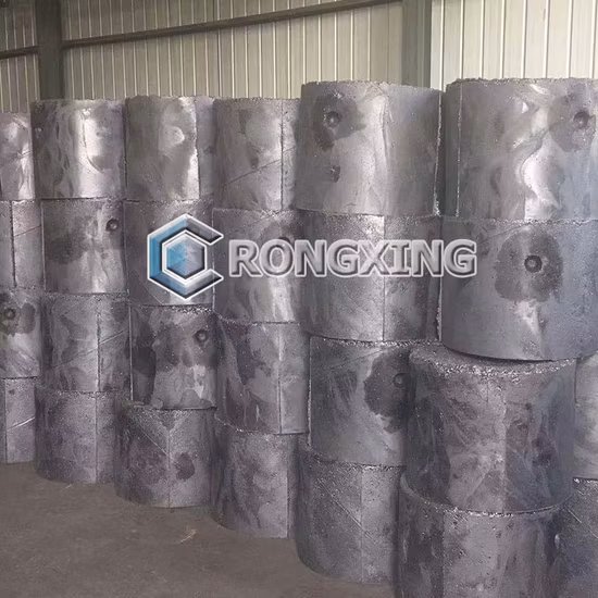 South Africa Cylindrical Carbon Electrode Paste Selfbaking Electrode in Submerged Arc Furnace